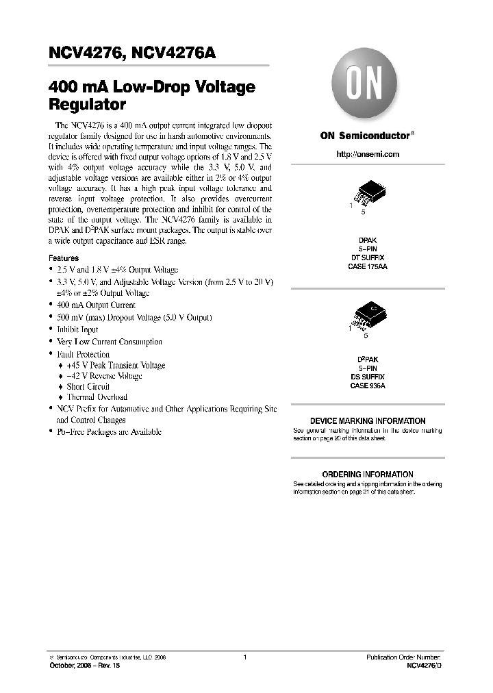 NCV4276DS50R4G_665483.PDF Datasheet