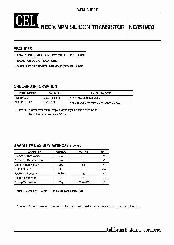NE851M33-T3-A_927873.PDF Datasheet