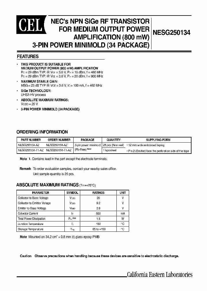 NESG250134-T1-AZ_862408.PDF Datasheet