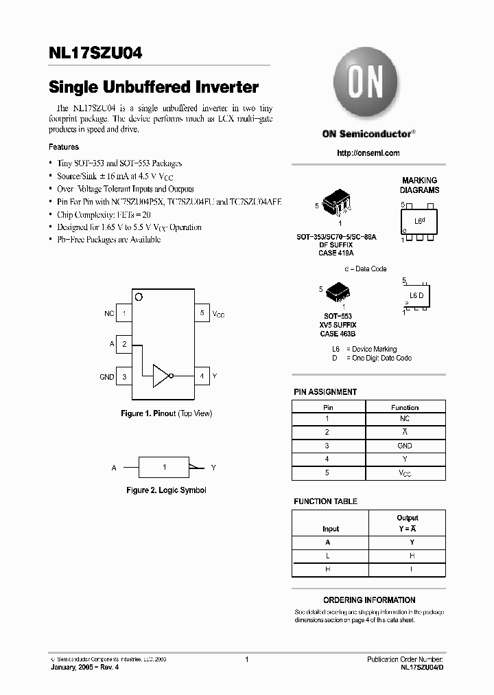 NL17SZU04XV5T2_671414.PDF Datasheet