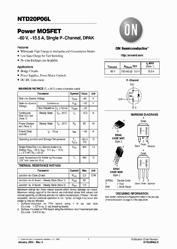 NTD20P06L-1_727989.PDF Datasheet