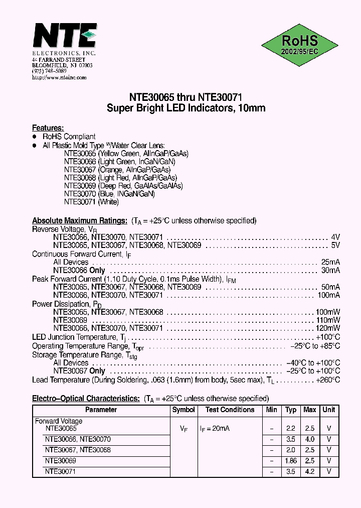 NTE30067_710376.PDF Datasheet