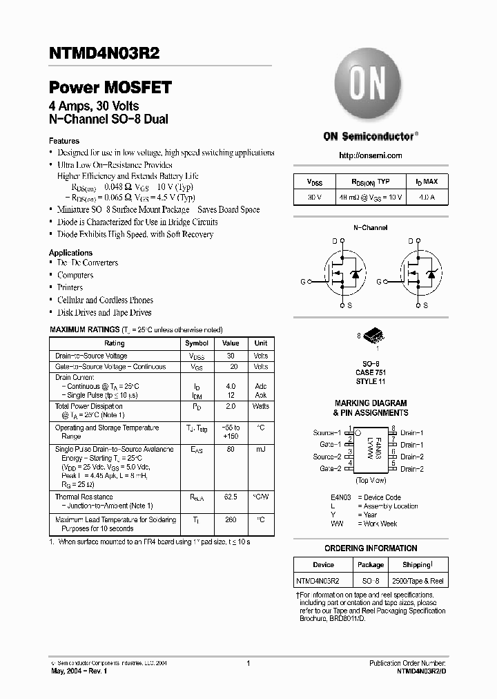 NTMD4N03R2_815016.PDF Datasheet
