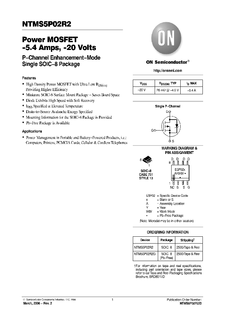NTMS5P02R206_755256.PDF Datasheet