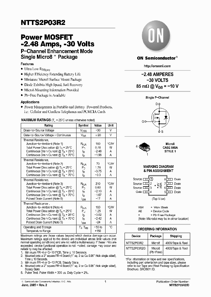 NTTS2P03R205_1016023.PDF Datasheet