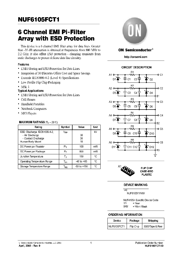 NUF6105FCT1_1017279.PDF Datasheet