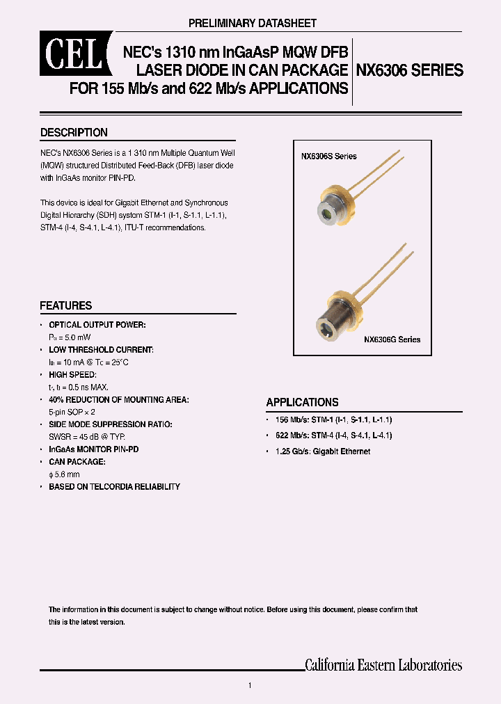 NX6306_702282.PDF Datasheet
