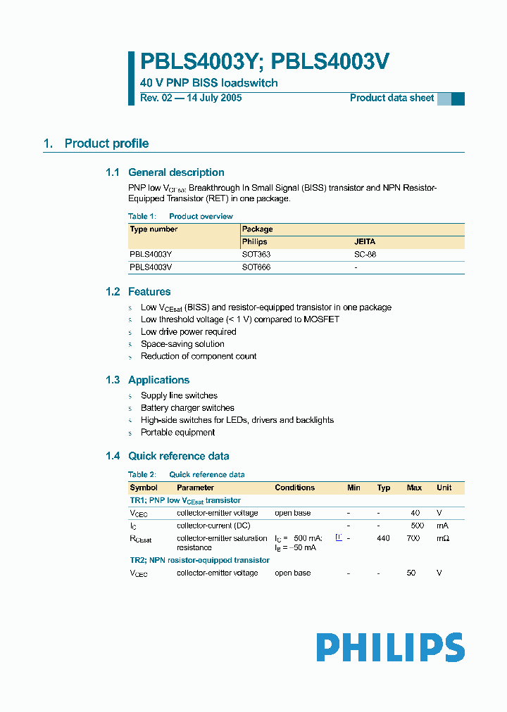 PBLS4003V_650752.PDF Datasheet