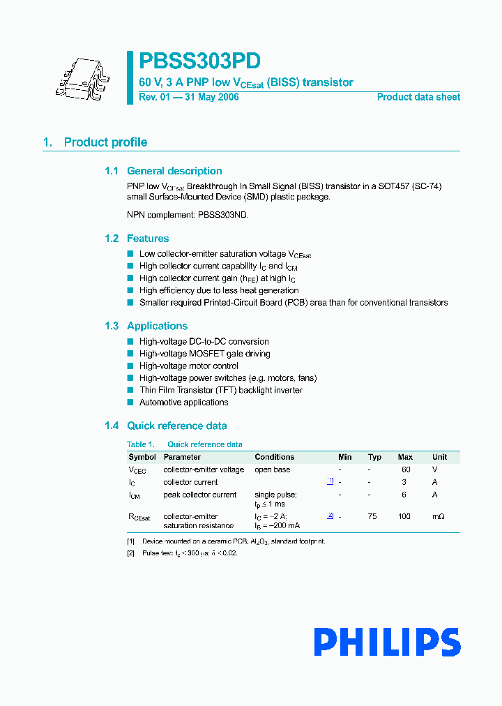 PBSS303PD_911504.PDF Datasheet
