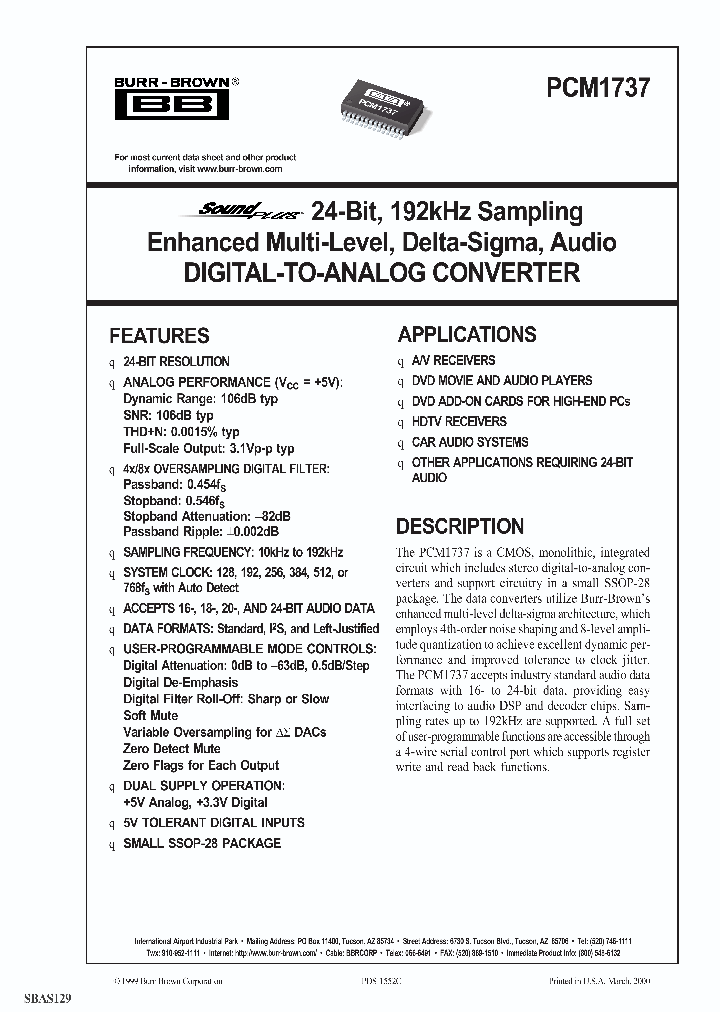 PCM1737E2K_909482.PDF Datasheet