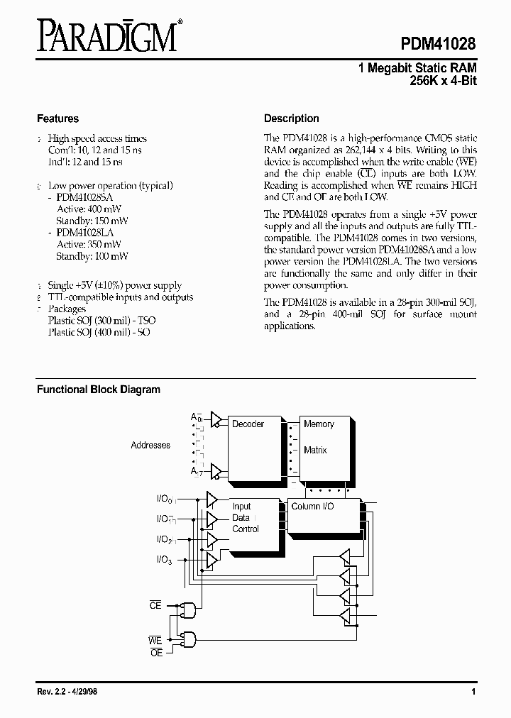 PDM41028SA10TSOITR_703211.PDF Datasheet