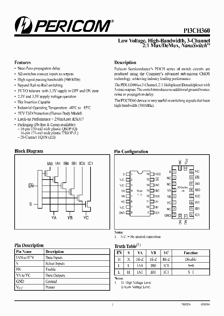 PI3CH360Q_645208.PDF Datasheet