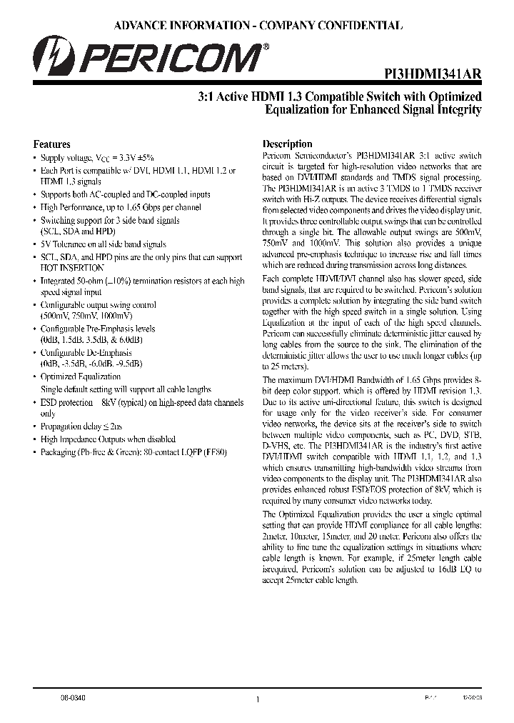 PI3HDMI341AR_726250.PDF Datasheet