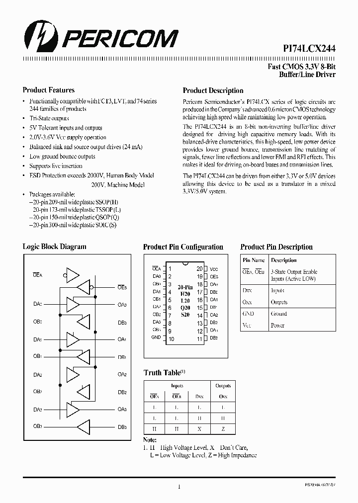 PI74LCX244_1015482.PDF Datasheet