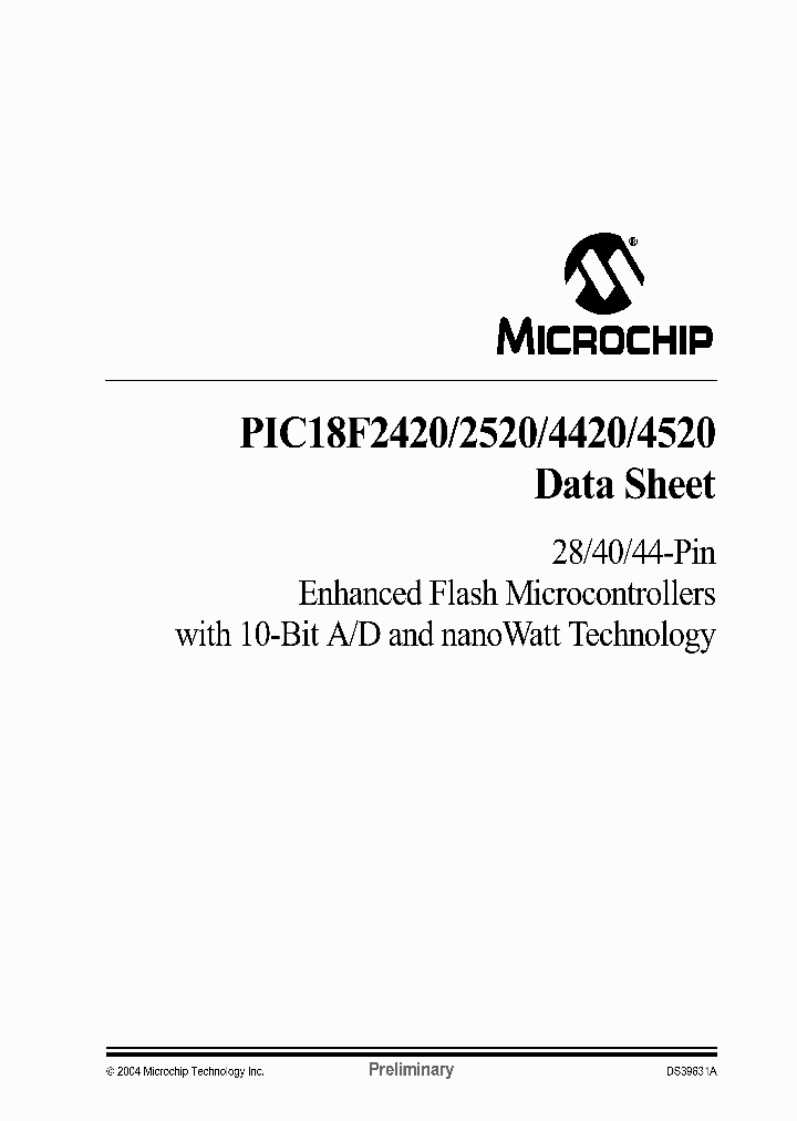 PIC18F2420_947363.PDF Datasheet