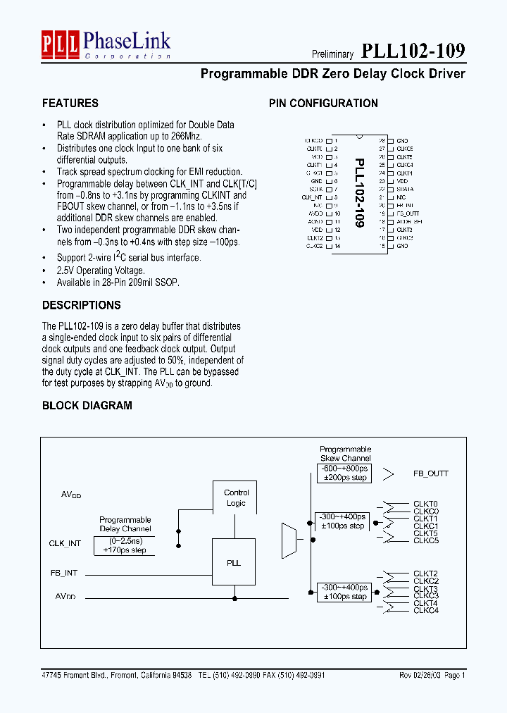 PLL102-109XI_866087.PDF Datasheet