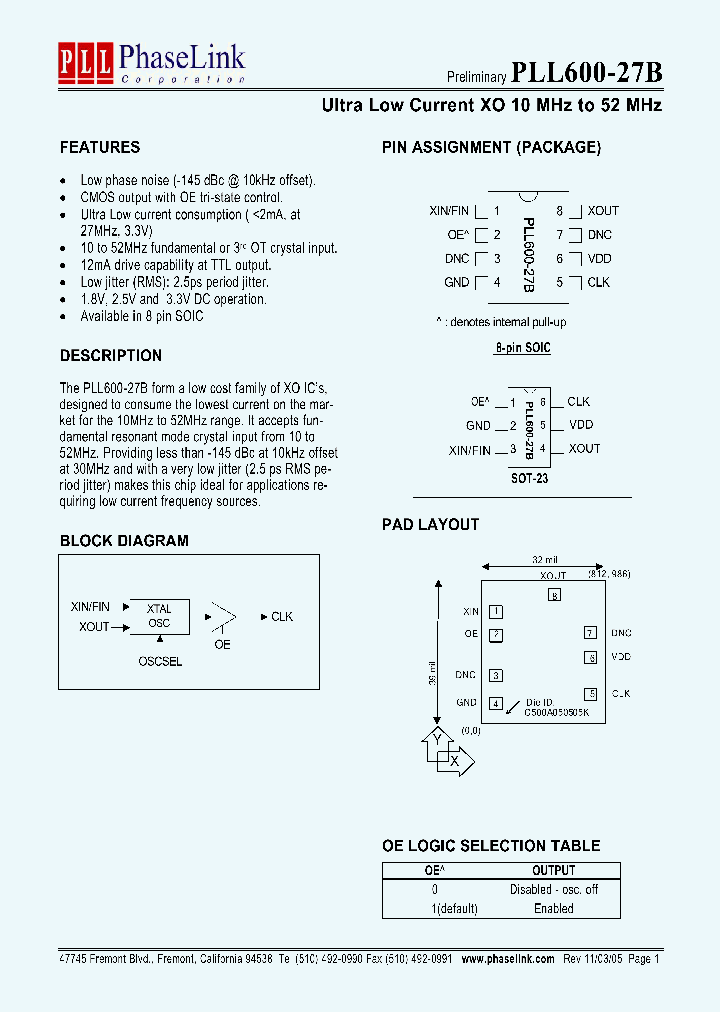 PLL600-27BTCL-R_959588.PDF Datasheet