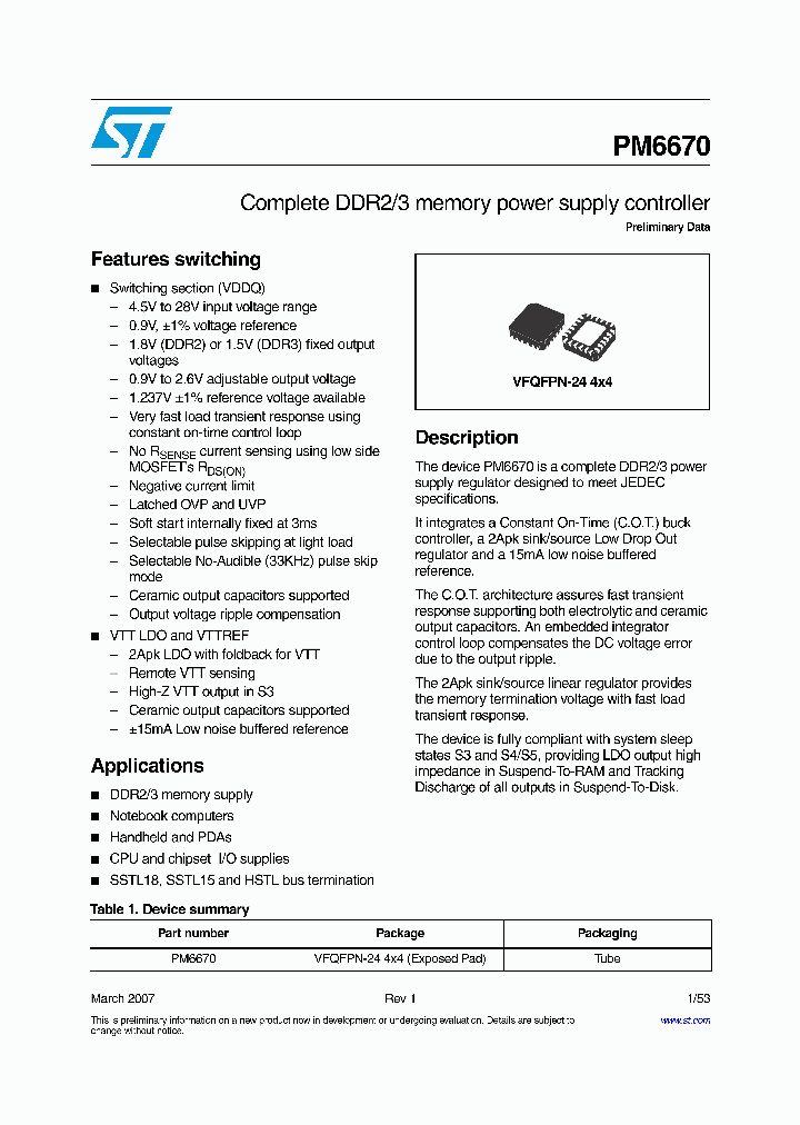 PM6670_1020372.PDF Datasheet