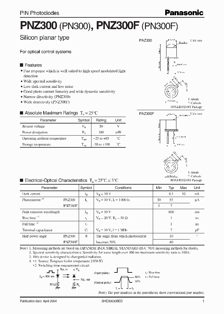 PNZ0300_948574.PDF Datasheet