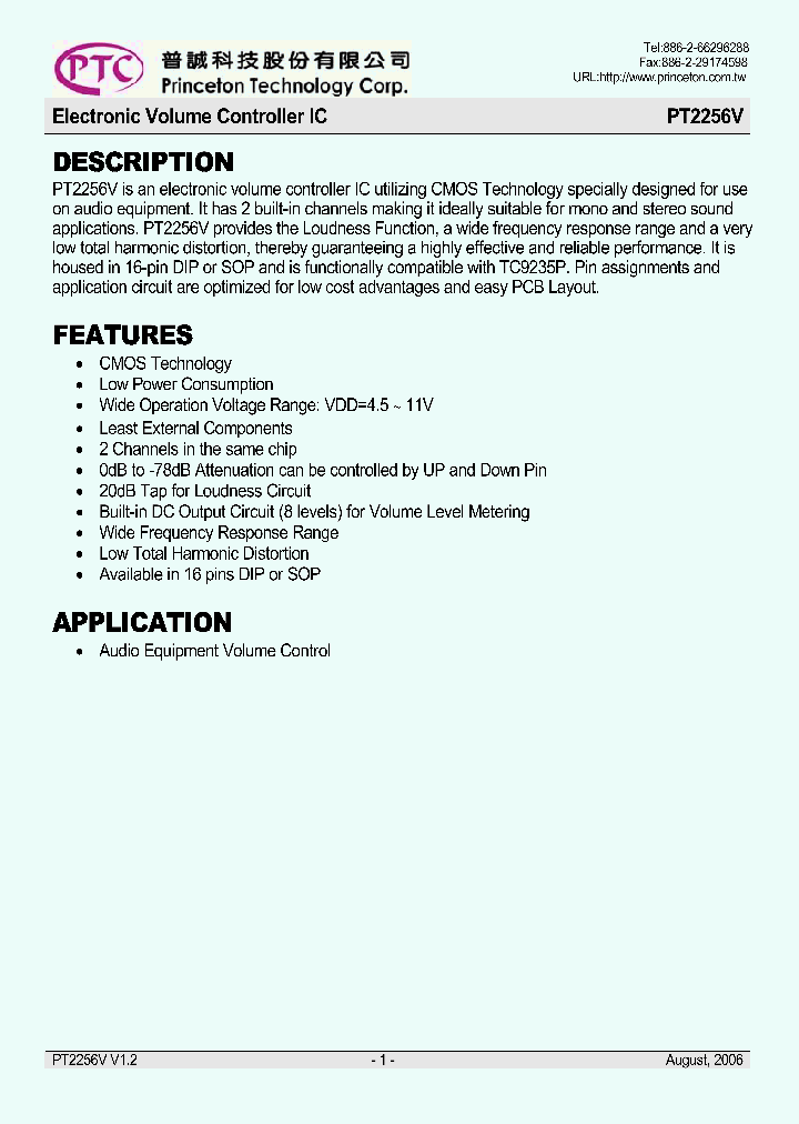 PT2256V_1016519.PDF Datasheet
