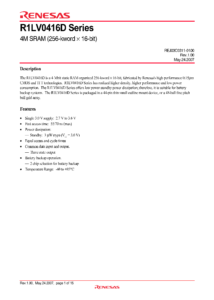 R1LV0416DSB-5SI_1014572.PDF Datasheet