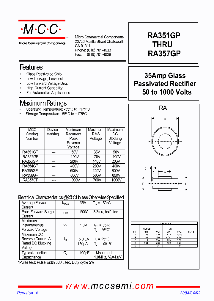 RA354GP_916460.PDF Datasheet