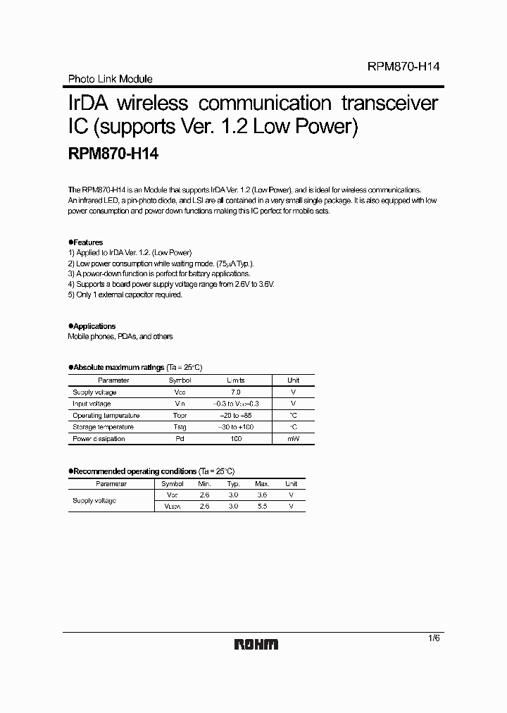 RPM870-H14_1012976.PDF Datasheet