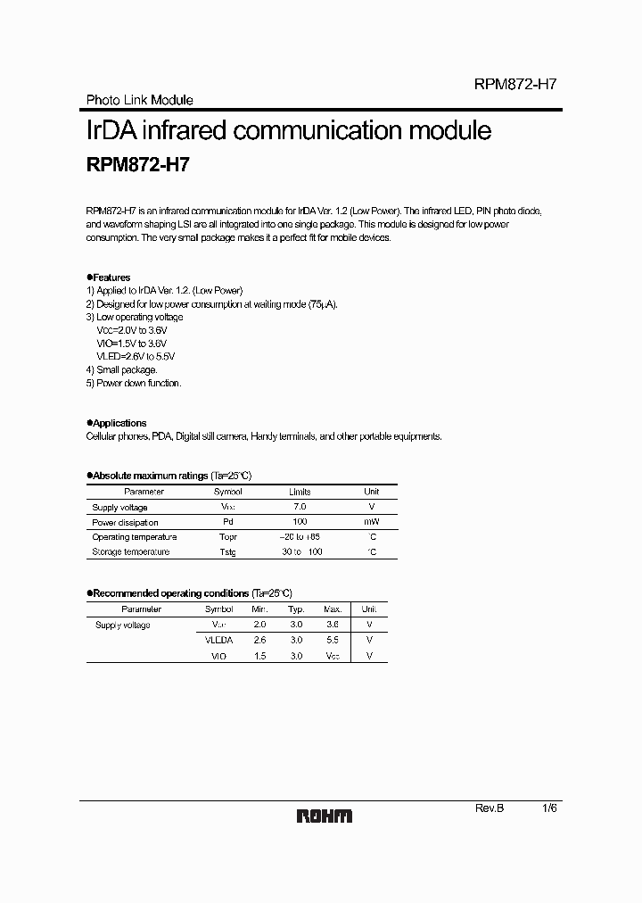 RPM872-H7_1012984.PDF Datasheet