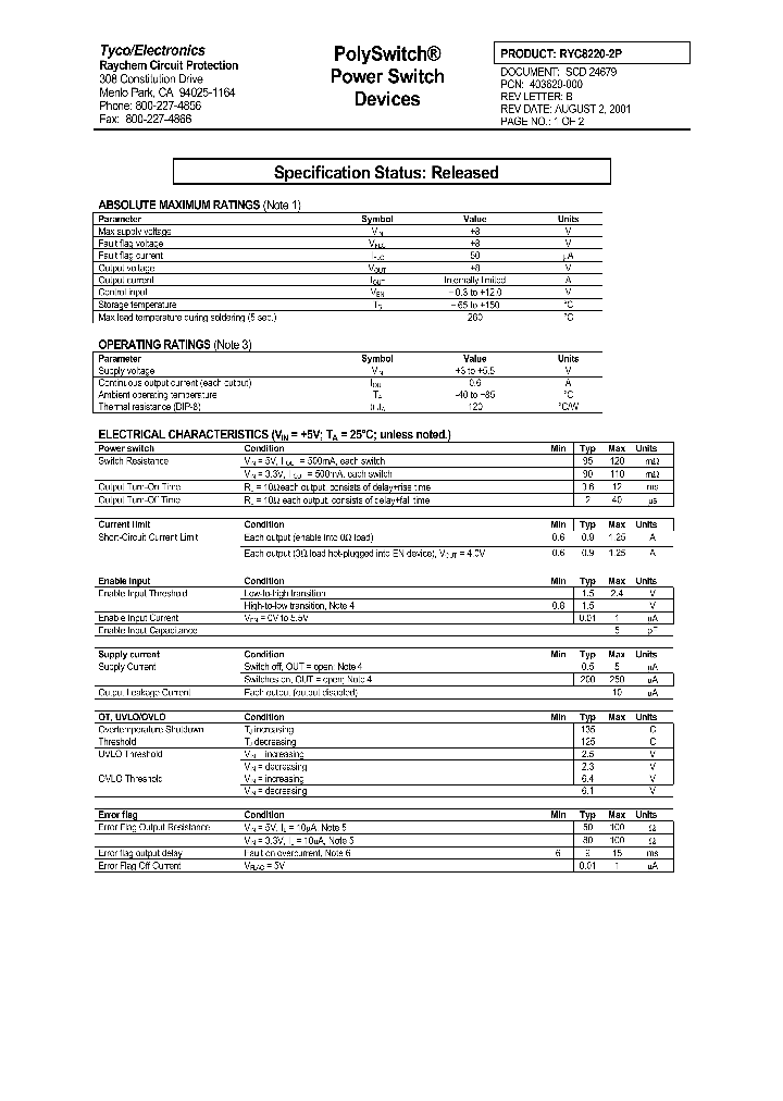 RYC8220-2P_817339.PDF Datasheet