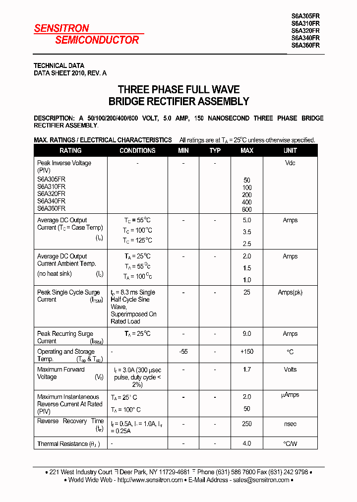S6A310FR_922403.PDF Datasheet