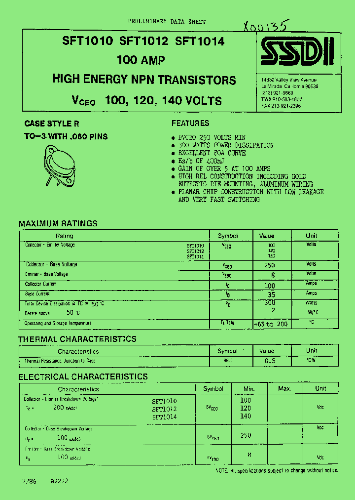 SFT1010_1018837.PDF Datasheet