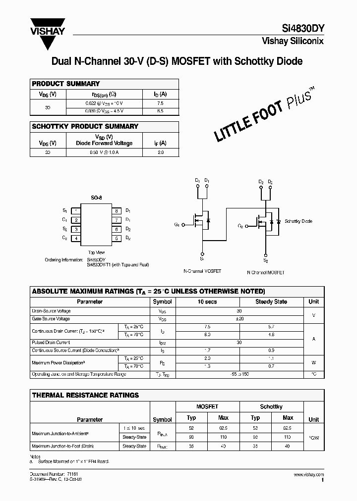 SI4830DY_1018145.PDF Datasheet
