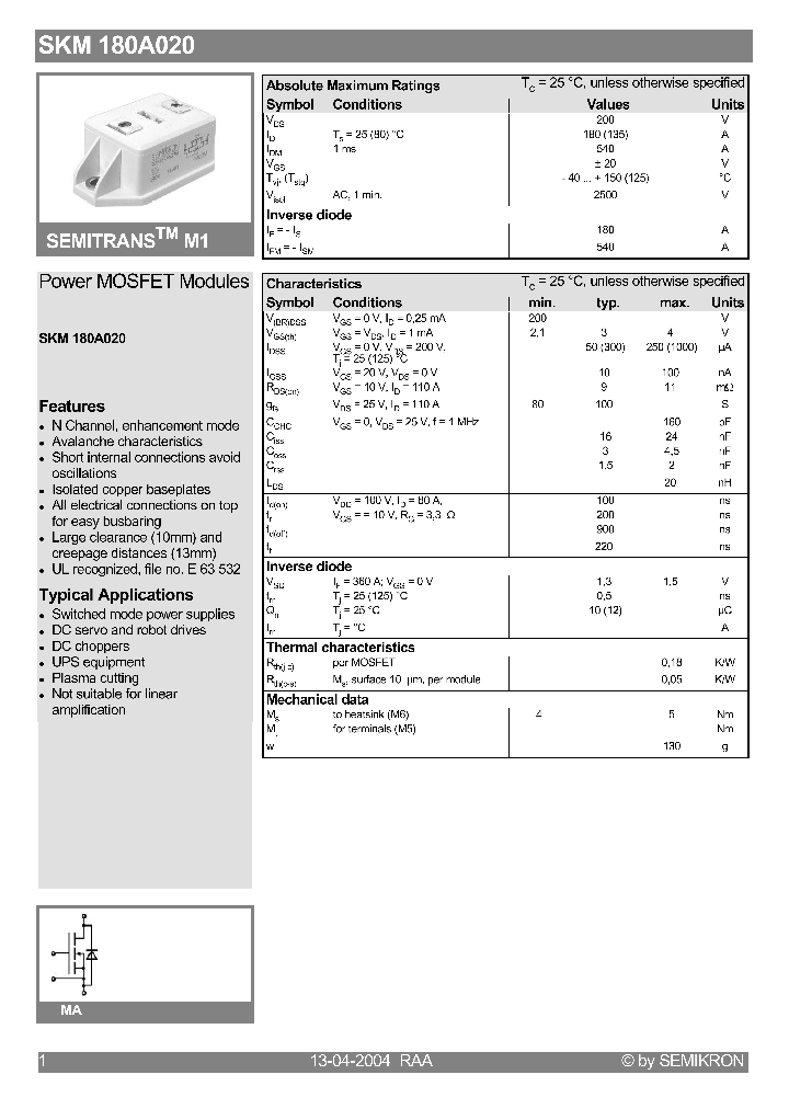 SKM180A020_888508.PDF Datasheet