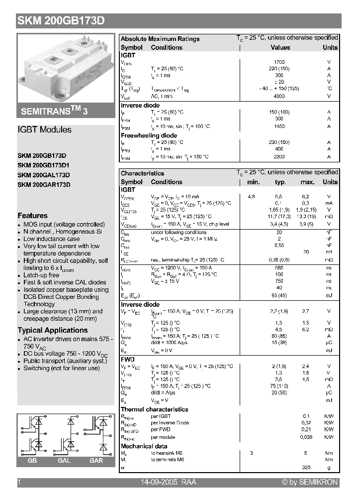 SKM200GAL173D_884982.PDF Datasheet