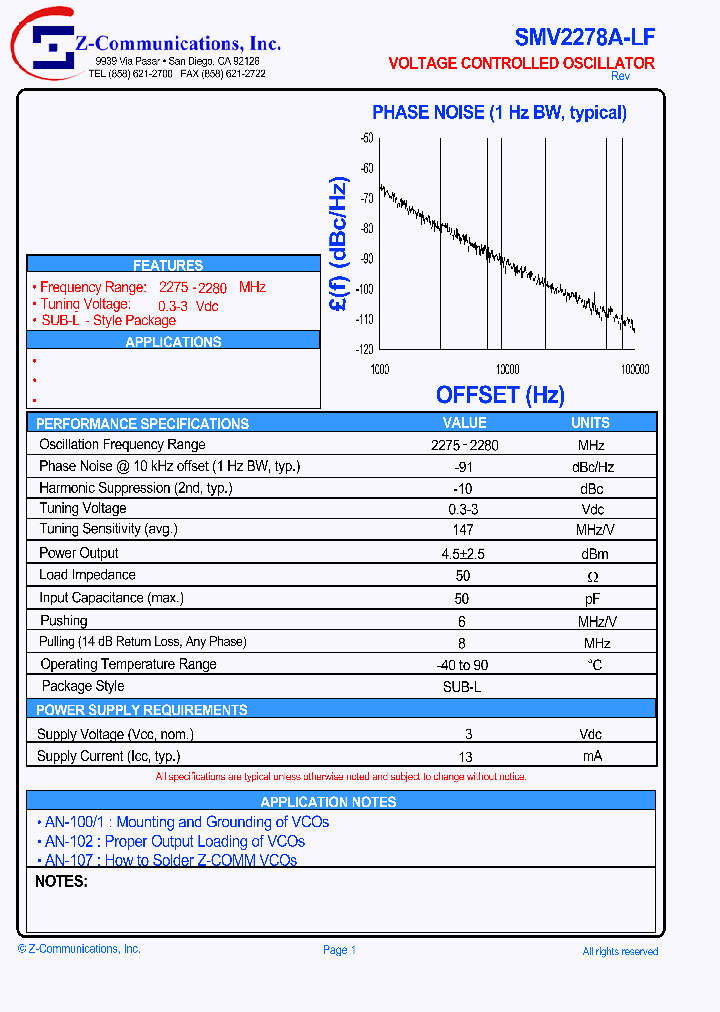 SMV2278A-LF_949373.PDF Datasheet