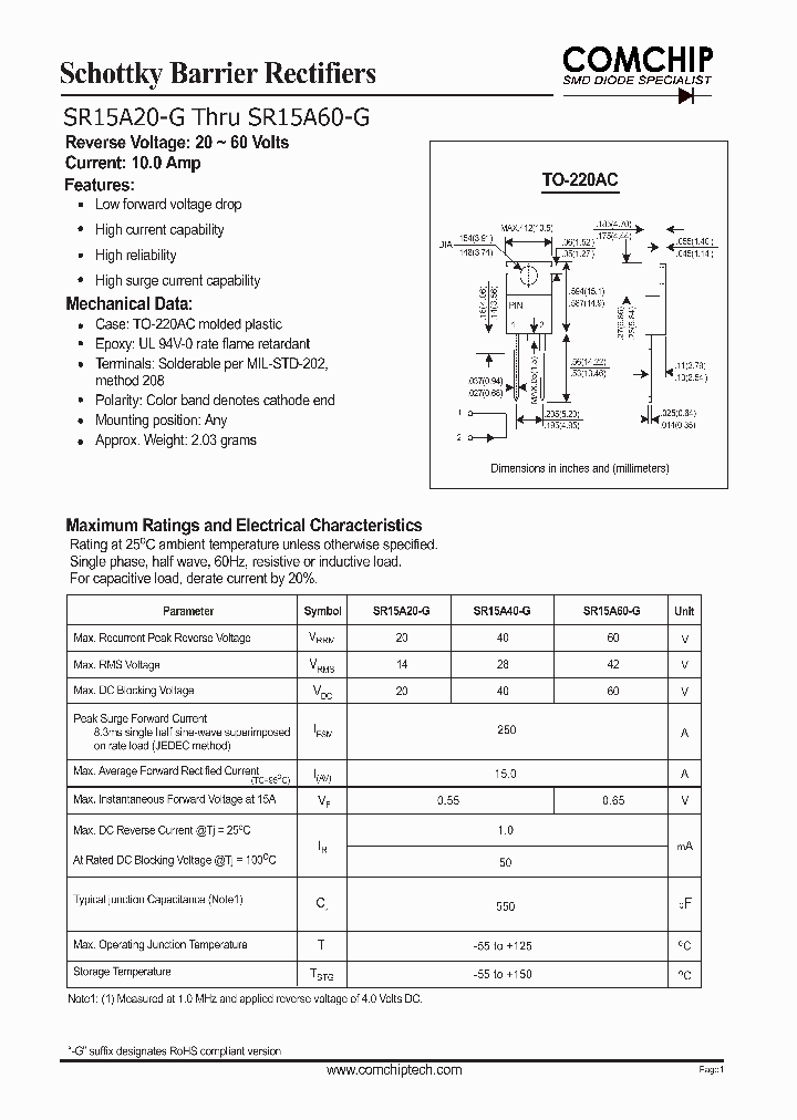 SR15A60-G_944950.PDF Datasheet