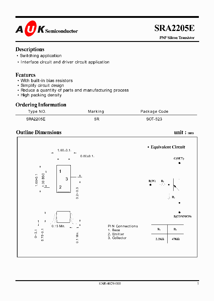 SRA2205E_1027996.PDF Datasheet