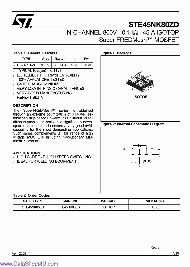STE45NK80ZD_792438.PDF Datasheet