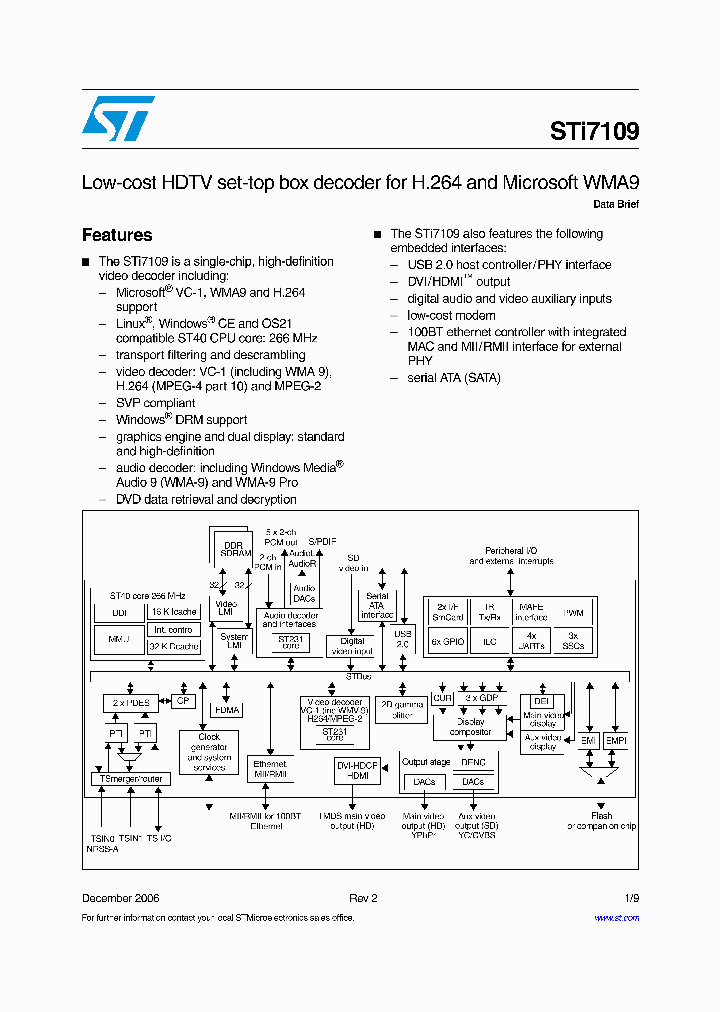 STI7109_1013228.PDF Datasheet