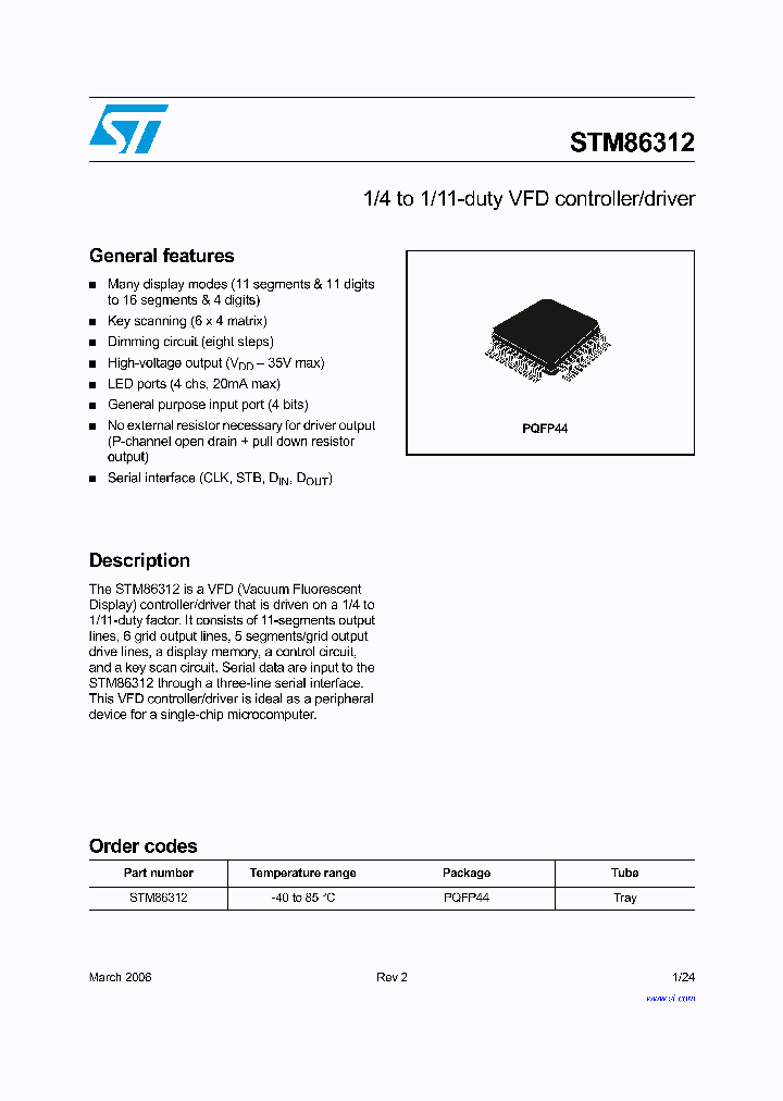 STM8631206_942555.PDF Datasheet
