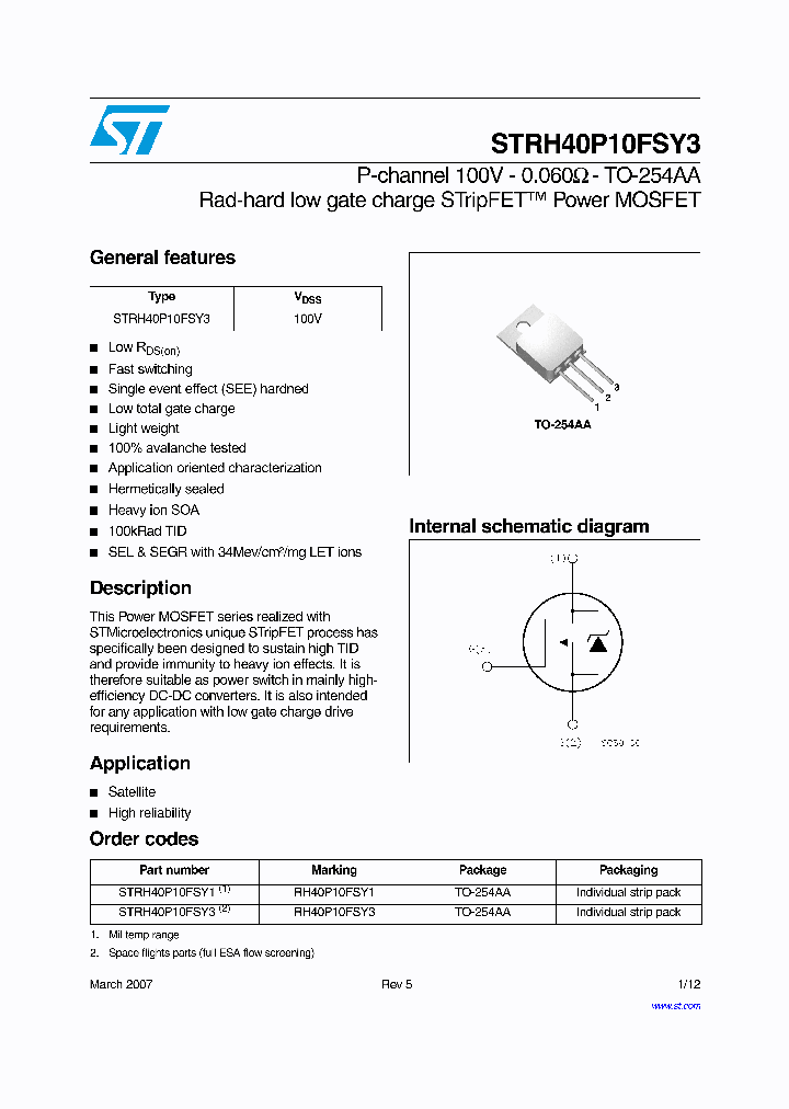 STRH40P10FSY3_929376.PDF Datasheet