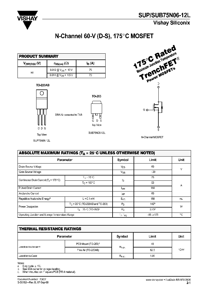 SUP75N06-12L_1008926.PDF Datasheet