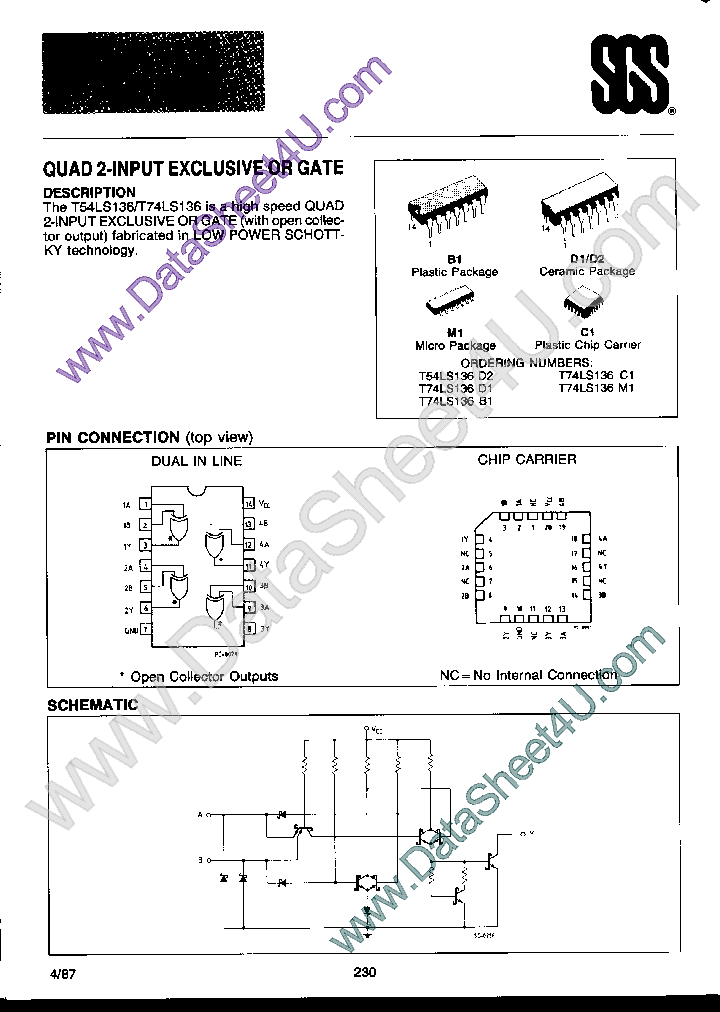 T74LS136_895675.PDF Datasheet