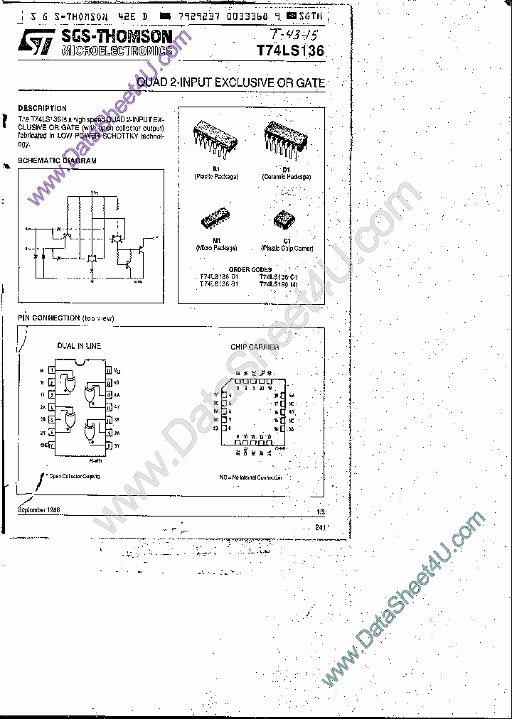 T74LS136_895676.PDF Datasheet