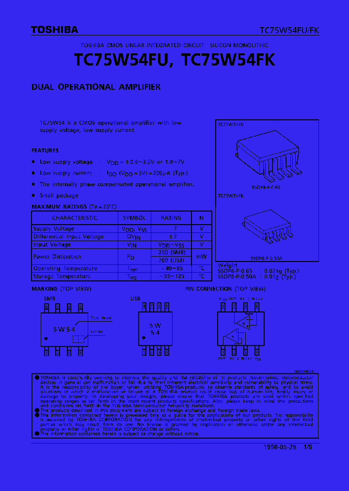 TC75W54FU_872438.PDF Datasheet