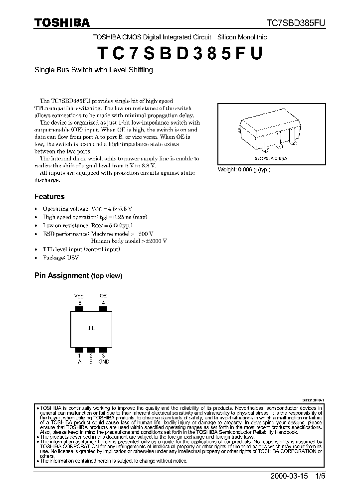 TC7SBD385FU_932593.PDF Datasheet
