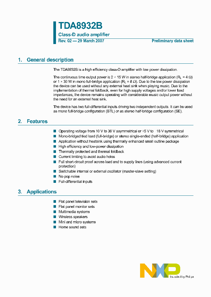 TDA8932B_961245.PDF Datasheet