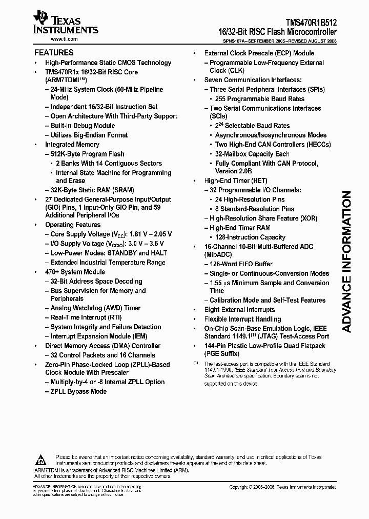 TMP470R1B512PGE_847940.PDF Datasheet