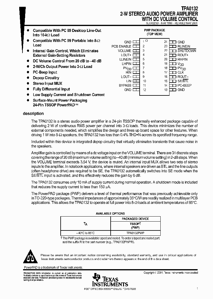 TPA0132PWPR_909653.PDF Datasheet