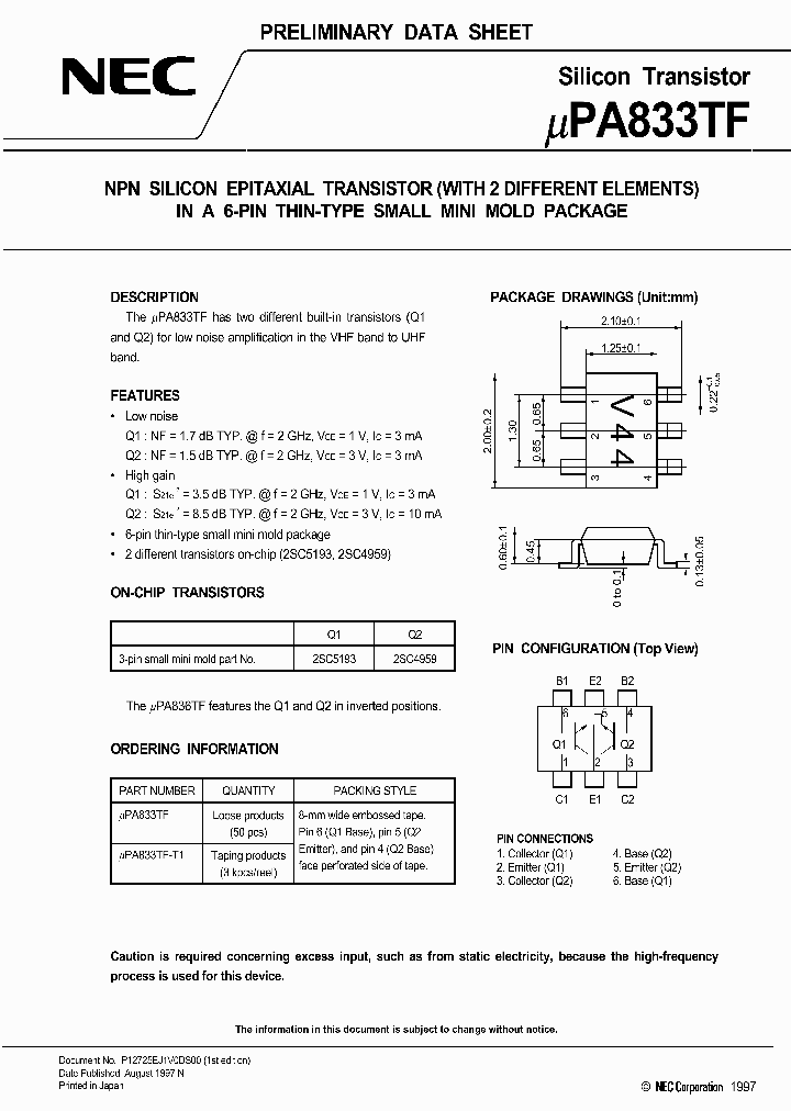 UPA833TF_806643.PDF Datasheet